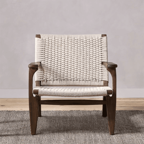 Image showing the Surat Woven Lounger, Natural product.