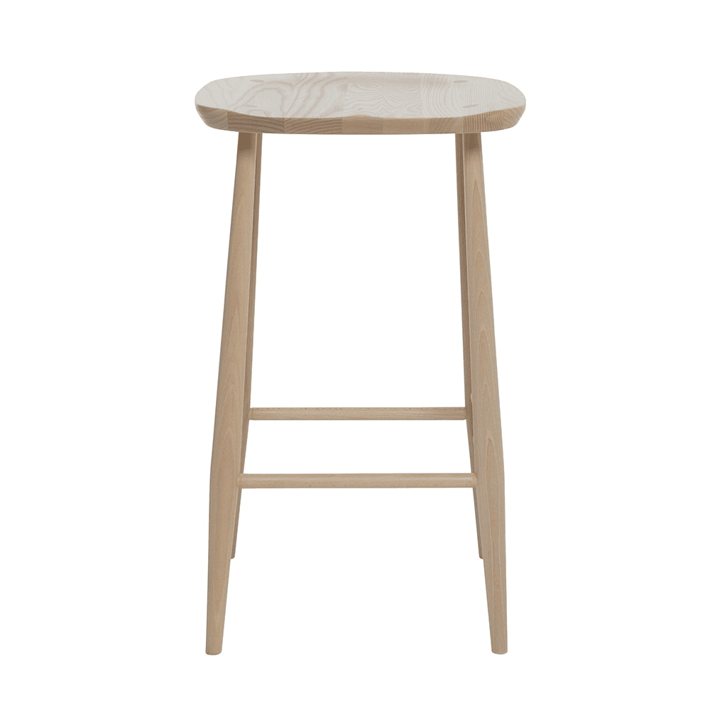 Originals Counter Stool, L.Ercolani by Ercol, H65 x W39 x D37cm, Natural