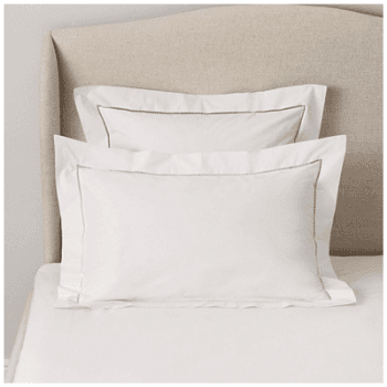 Pillowcase- Santorini Cotton, Square, White
