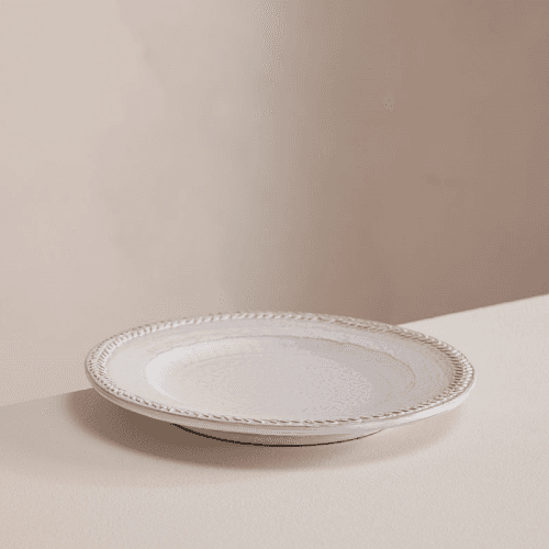 Image showing the Hillcrest Set of 4 Side Plates D21cm, White product.