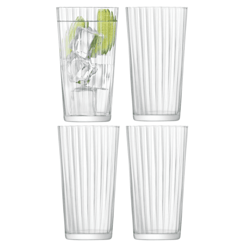 Image showing the Gio Line Set of 4 tumblers, 560ml, clear product.
