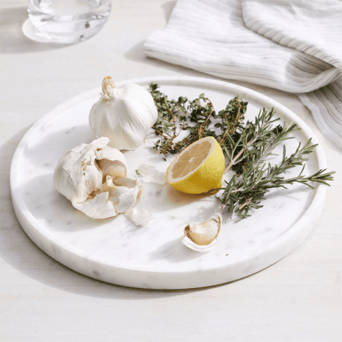 Image showing the Round Marble Board, D28cm, White product.