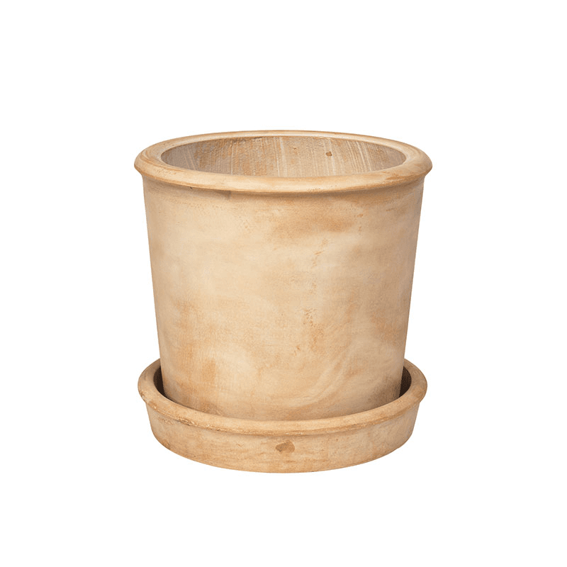 Rolf Planter, D37 x H37cm, Antique Beige
