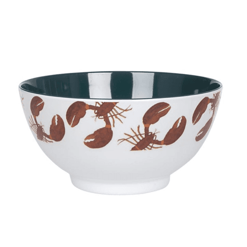 Image showing the Lobster Melamine bowl, Dia15.2cm, Blue/Red/White product.