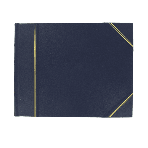 Image showing the Original Landscape Address Book, 22 x 28.5cm, Blue product.