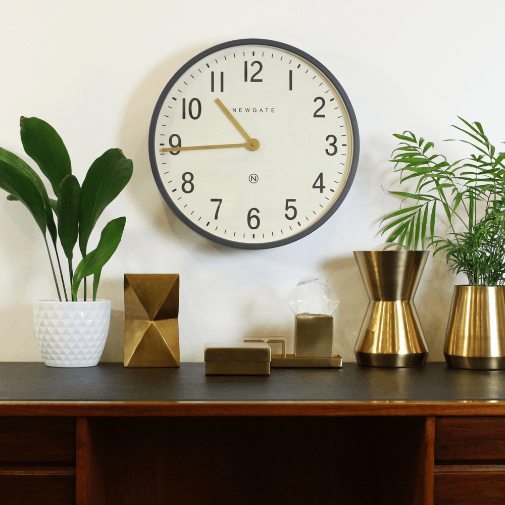 Mr Edwards Wall clock, Dia45cm, Moonstone Grey