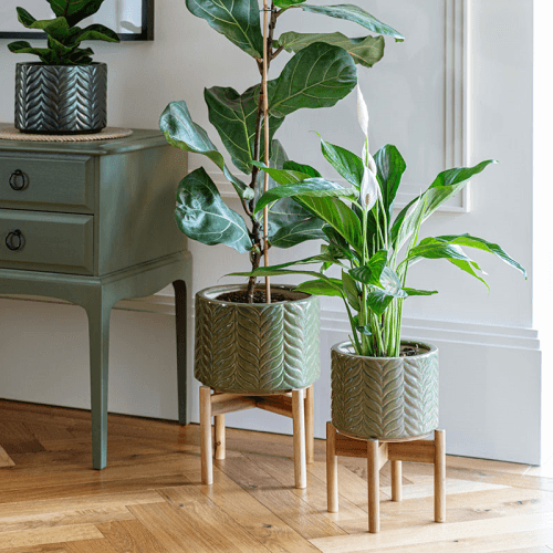 Image showing the Aspen Planter, D22cm, Olive product.