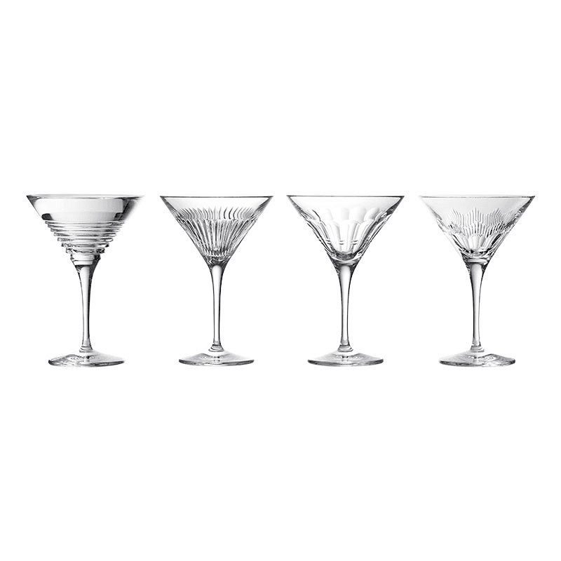 Mixology Set of 4 Martini Glasses, 250ml, Clear