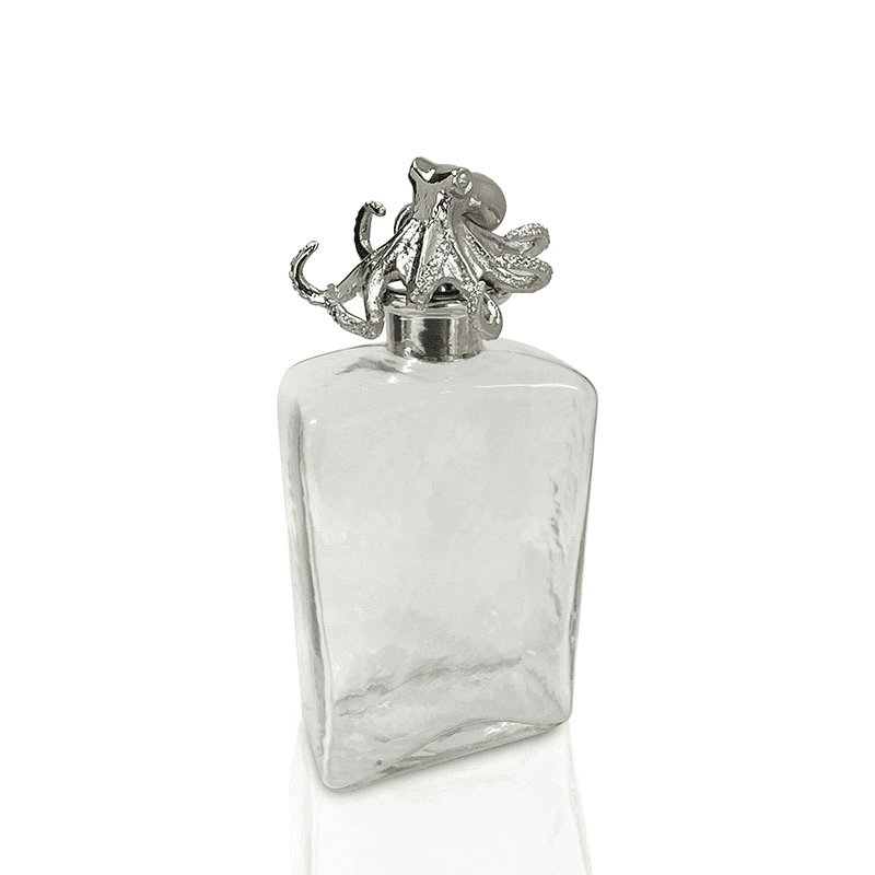 Octopus Decanter with Stopper, L12 x W6 x H20cm, Nickel
