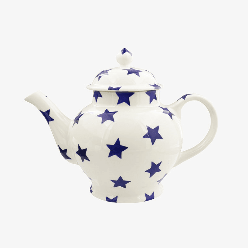 Blue Star Teapot, 1.6l, Cream