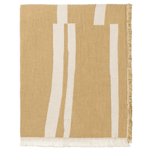 Image showing the Lyme Grass Throw, H180cm x W130cm, Yellow product.