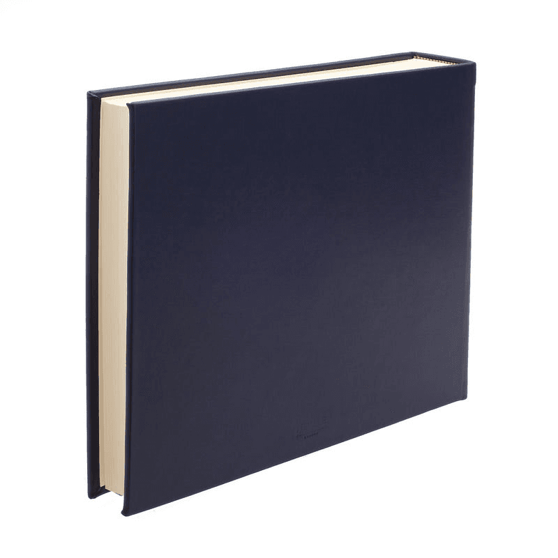 Chelsea Square Leather Photo Album, 36.5 x 36.5cm, Sapphire