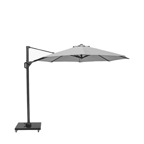 Image showing the Voyager T1 Round Parasol, 3m, Luna Grey product.
