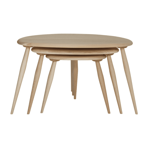 Image showing the Originals Nest of tables, H40 x W65 x D51cm, Natural product.