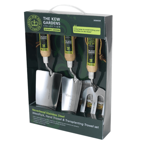 Image showing the 3 piece garden tools set, Natural/Silver product.