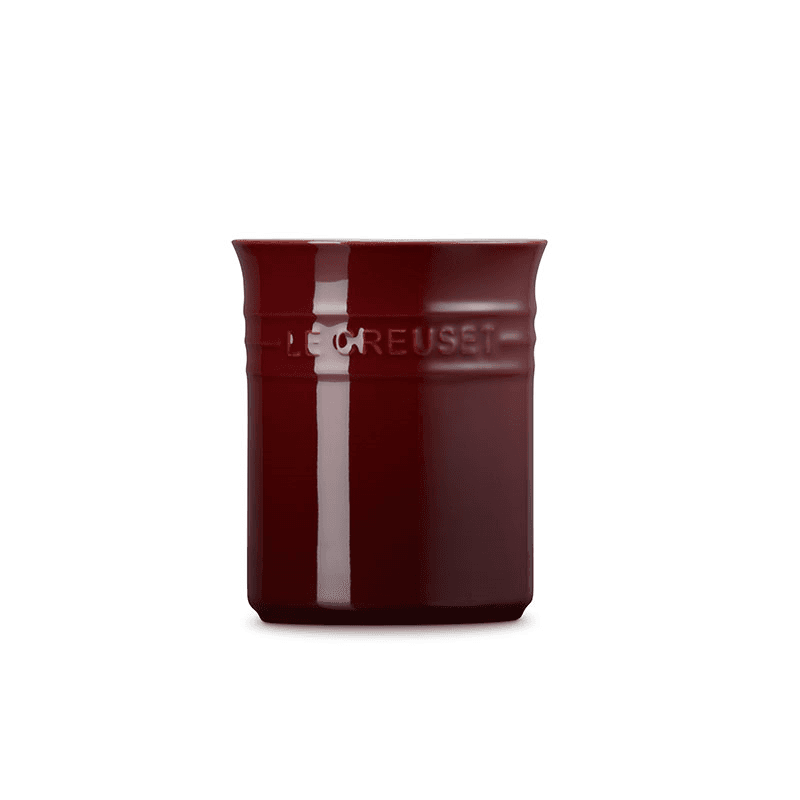 Stoneware Utensil Jar, Small, Garnet