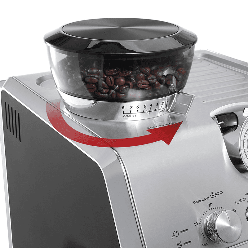 Dedica Arte Manual Coffee Machine, Grey