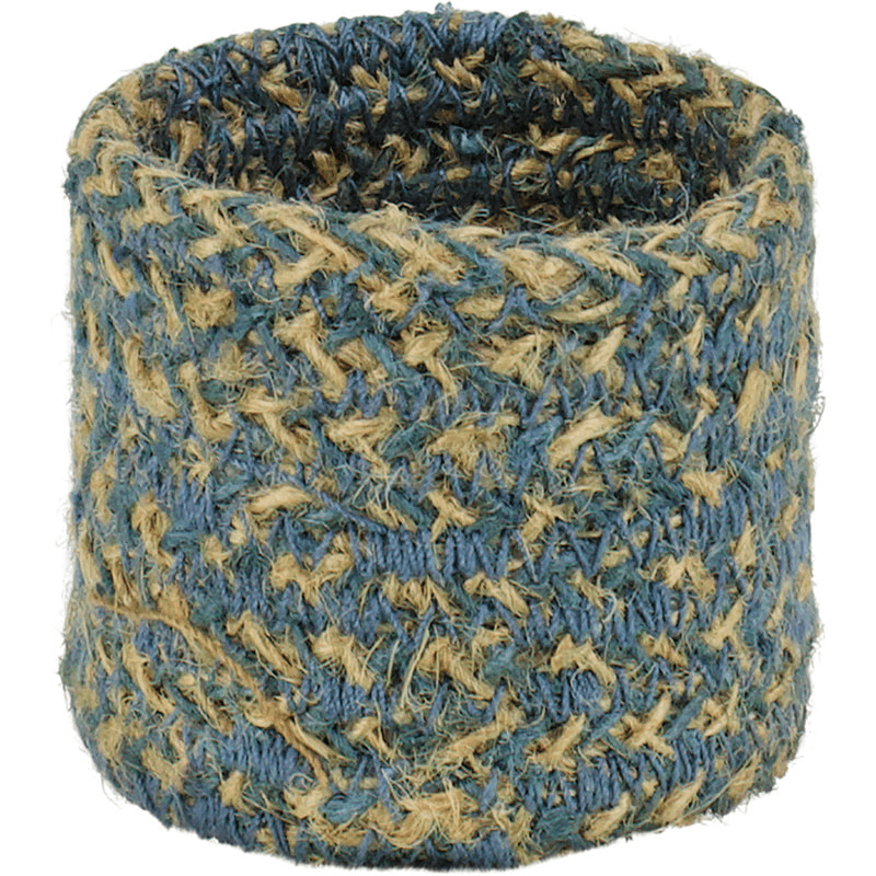 Jute Set of 4 Napkin Rings, H5 x D5cm, Gull Grey