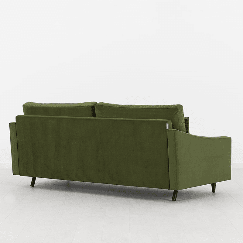 Model 07 Velvet 3 Seater Sofa, Vine