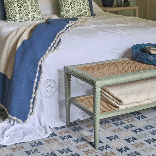 Image showing the Pavillion Ottoman, Green product.