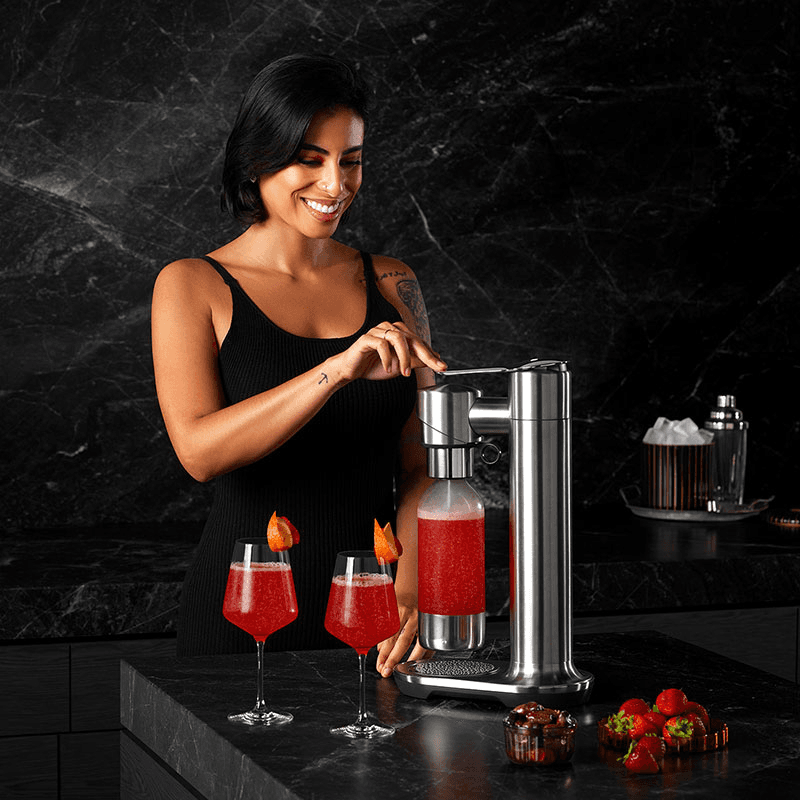 The Infizz Fusion Sparkling Drink Maker, H43cm, Stainless Steel