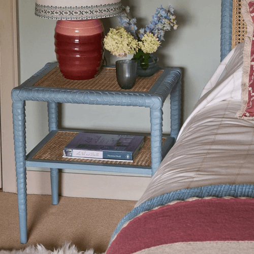 Image showing the Pavillion Side Table, Blue product.