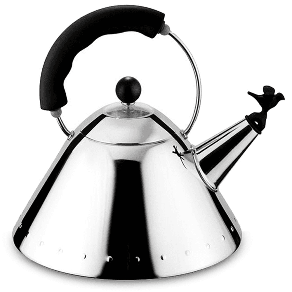 Michael Graves Kettle, Black Handle And Black Bird Whistle