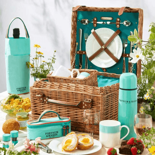 Image showing the Stripe Picnic For Two Hamper product.