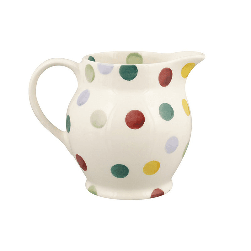 Polka Dot Jug, 315ml, Cream