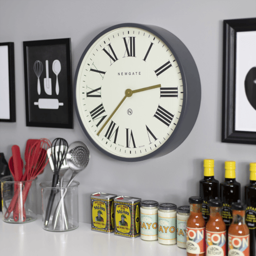 Image showing the Mr Butler Wall clock, Dia45cm, Blizzard Grey product.