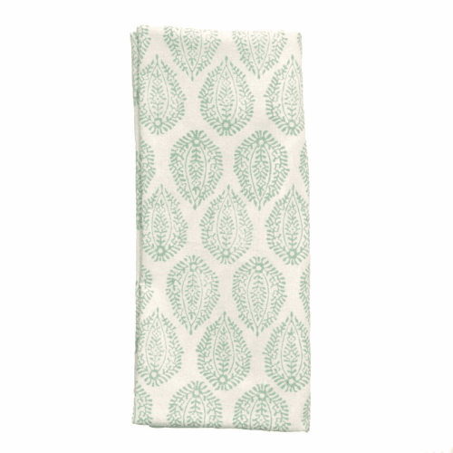Image showing the Leaf Set of 4 Napkins, 45 x 45cm, Green product.
