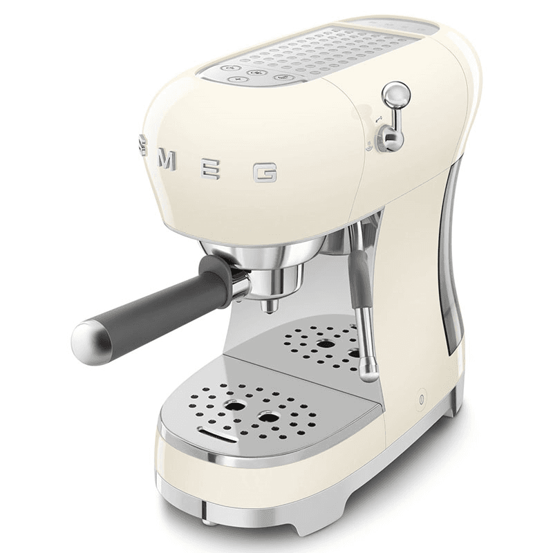 50's Style Espresso Coffee Machine, Cream