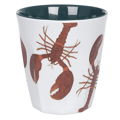 Image showing the Lobster Melamine beaker, 250ml, Blue/Red/White product.