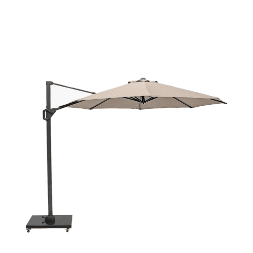 Image showing the Voyager T1 Round Parasol, 3m, Taupe product.