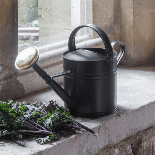 Image showing the Watering Can, 5L, Grey/Brass product.