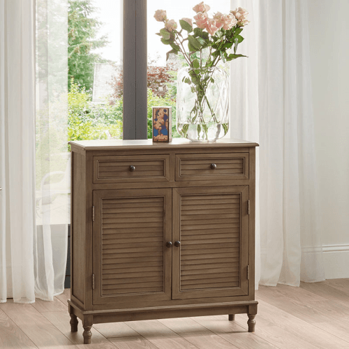 Image showing the Ashwell Side Unit, Taupe product.