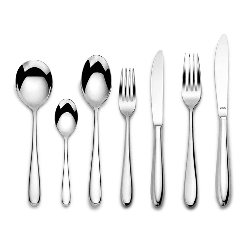 Image showing the Siena 44 piece cutlery set, Mirror Finish Polished product.