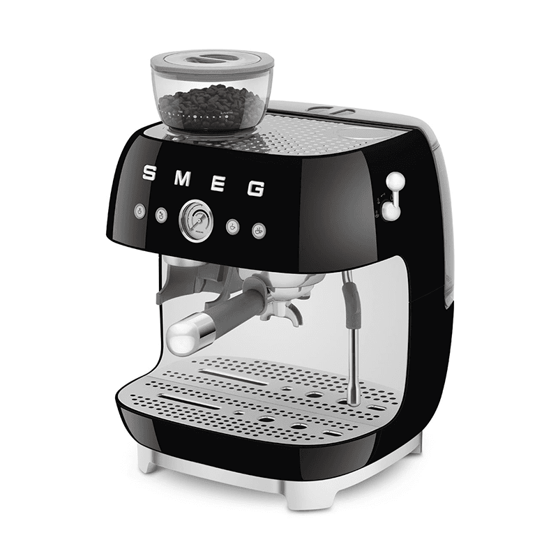 Espresso Coffee Machine with Grinder, Black