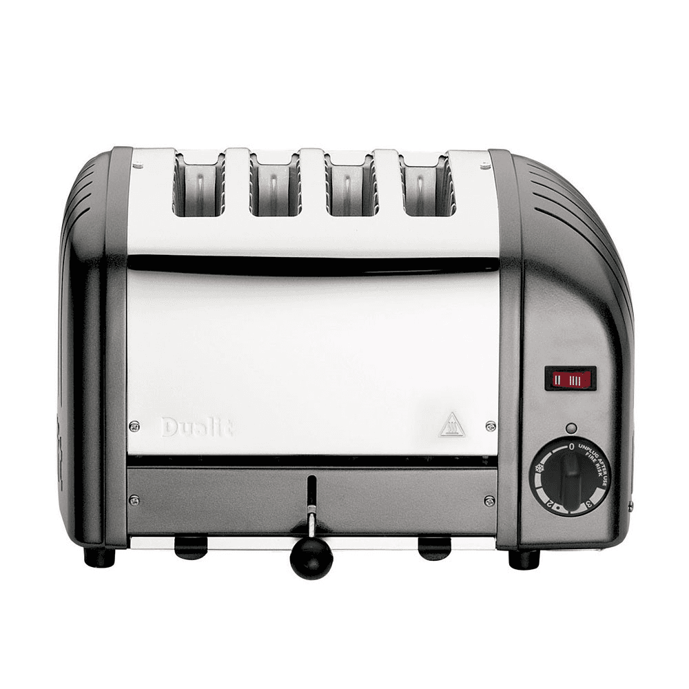 Classic Vario 4 slot toaster, metallic charcoal