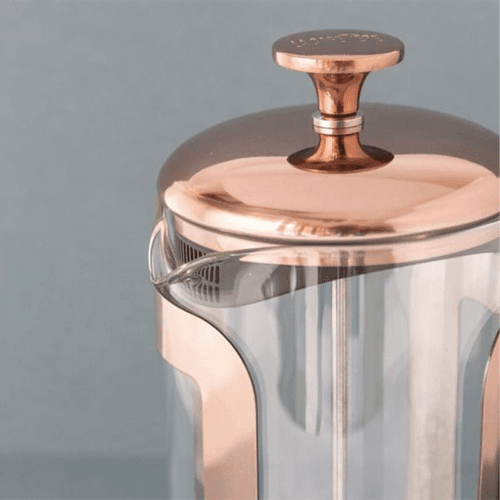 Image showing the Roma Stainless Steel Cafetière, 8 Cup, Copper product.