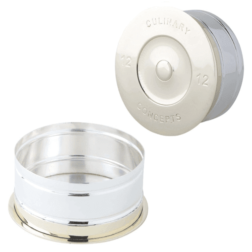 Image showing the Cartridge Wine bottle holder, silver plate product.