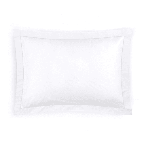 Image showing the Porto Hemstitch Pair of Oxford Pillowcases, Standard, Straw product.