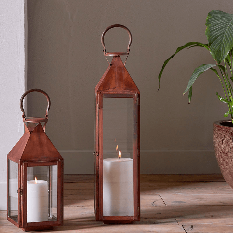 Isko Lantern, H55cm, Rust