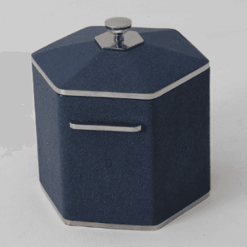 Image showing the Ice Bucket, Otis, Nile Blue Shagreen product.