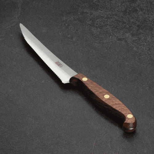 Image showing the Heritage Oak Scalloped Utility Knife, 13cm product.