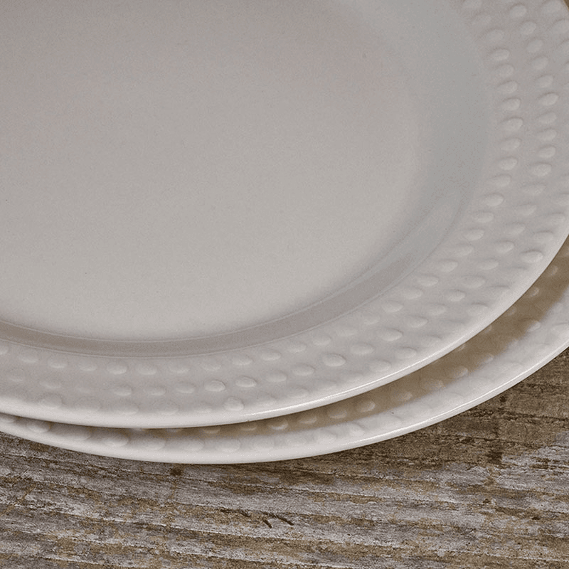 Ela Dinner Plate, D27.5cm, Cream