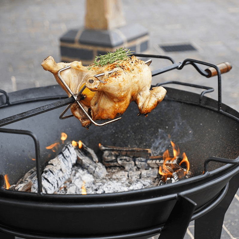Kendal Fire Pit on Stand, H44.5cm, Black