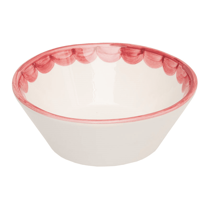 Scallop Set of 2 Bowls, D16cm, Pink