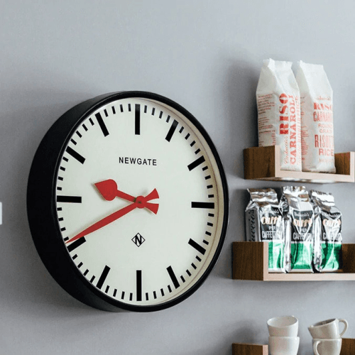 Putney Wall clock, Dia45cm, Black Metal