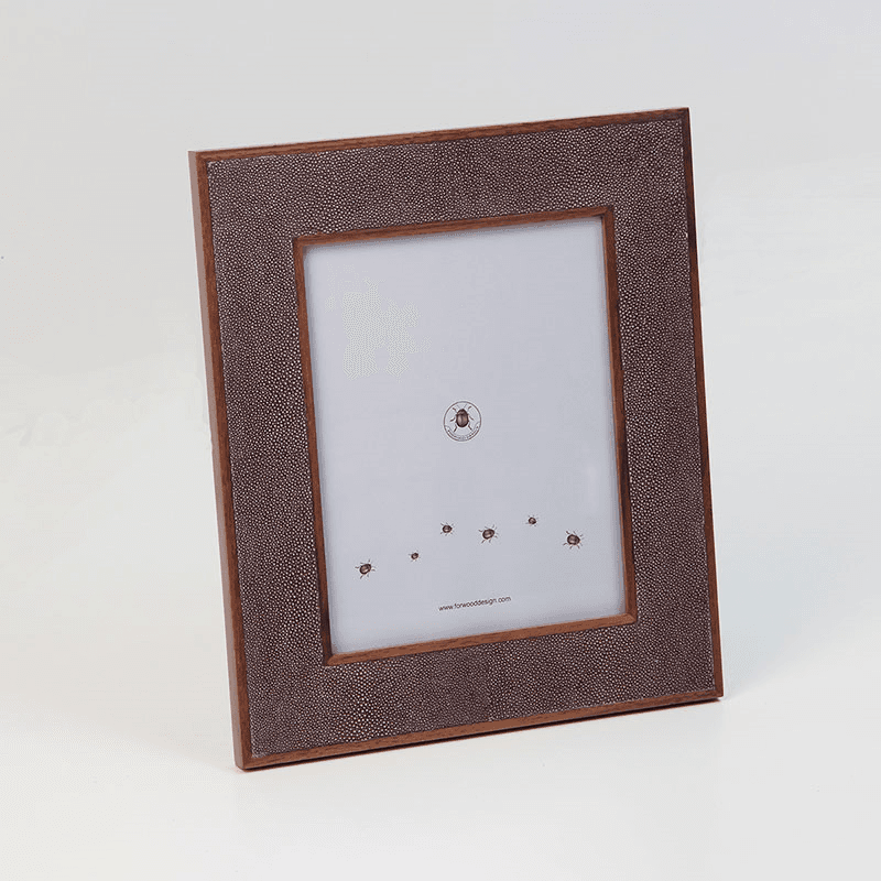 Classic Photo  Frame, 10 x 8", Mulberry Shagreen
